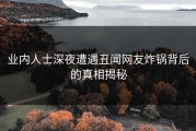 业内人士深夜遭遇丑闻网友炸锅背后的真相揭秘