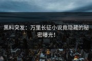 黑料突发：万里长征小说竟隐藏的秘密曝光！