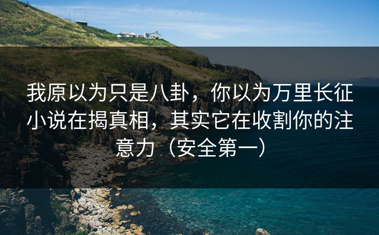 我原以为只是八卦，你以为万里长征小说在揭真相，其实它在收割你的注意力（安全第一）